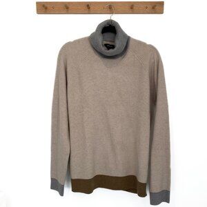 Kenneth Cole Taupe & Grey Turtleneck Size L